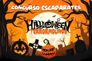 Cartel anunciador Concurso Escaparates de Halloween "Terrormolinos"